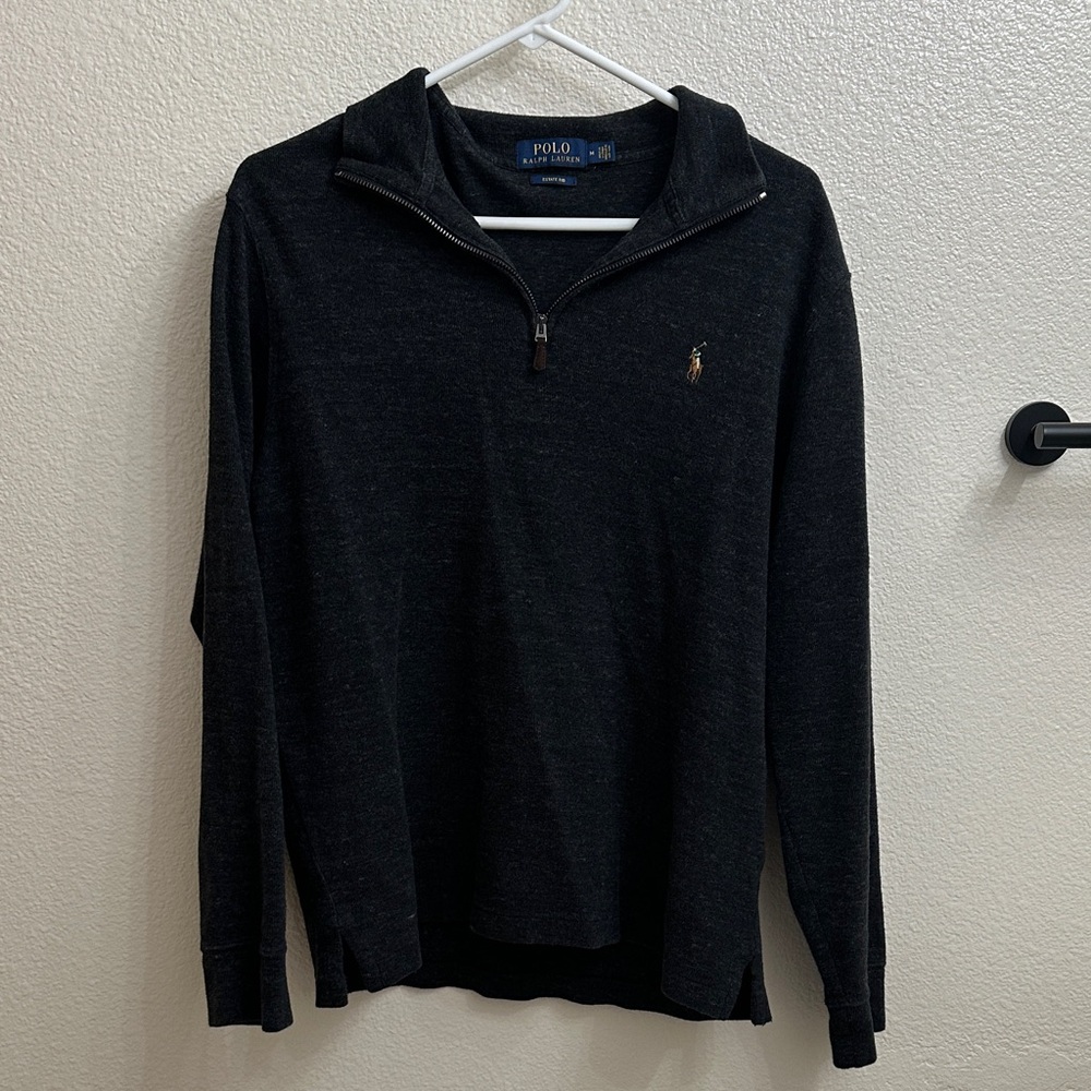 Polo by Ralph Lauren Black Zip Up Sweater